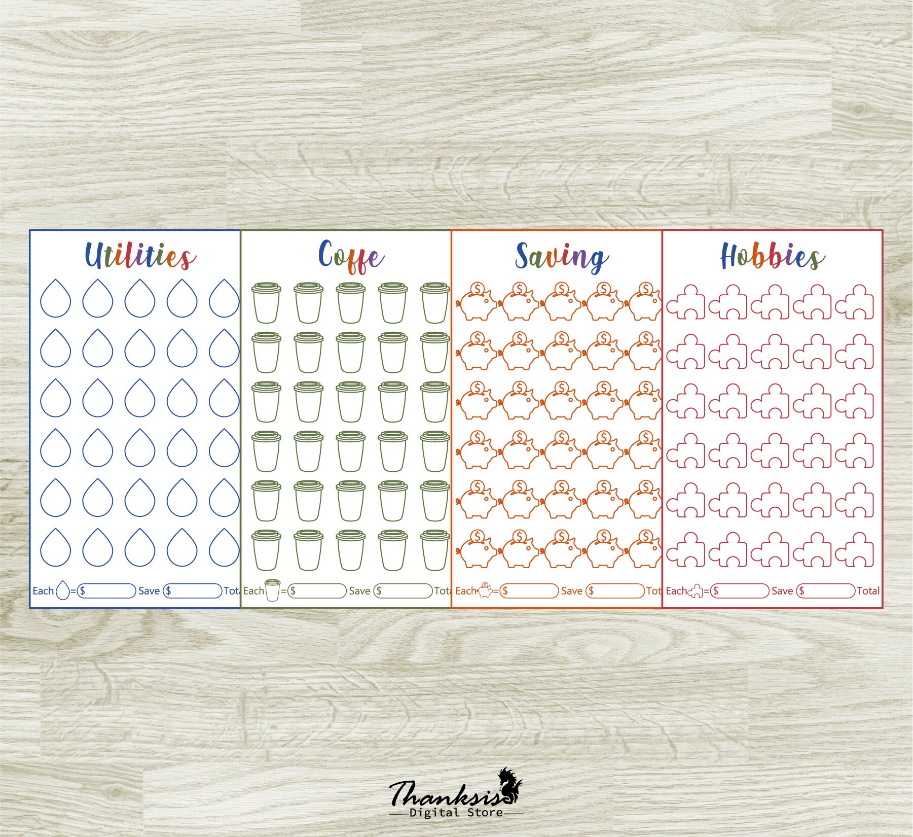 Savings Challenge Printable Money Saving Challenge Monthly - Etsy