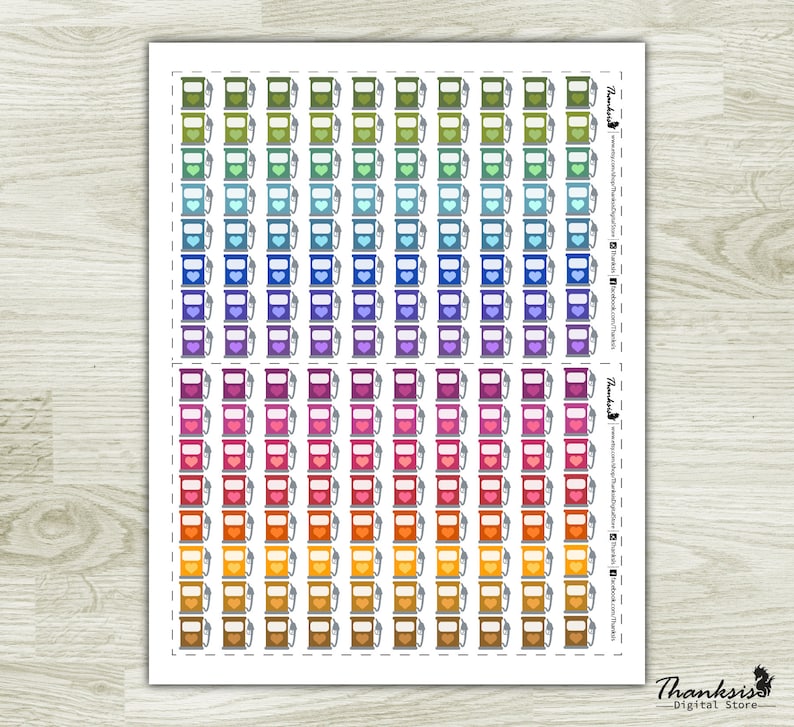 Cut Files 70/% OFF Sale Fuel Printable Planner Stickers Fuel Printable Stickers Erin Condren Planner Stickers
