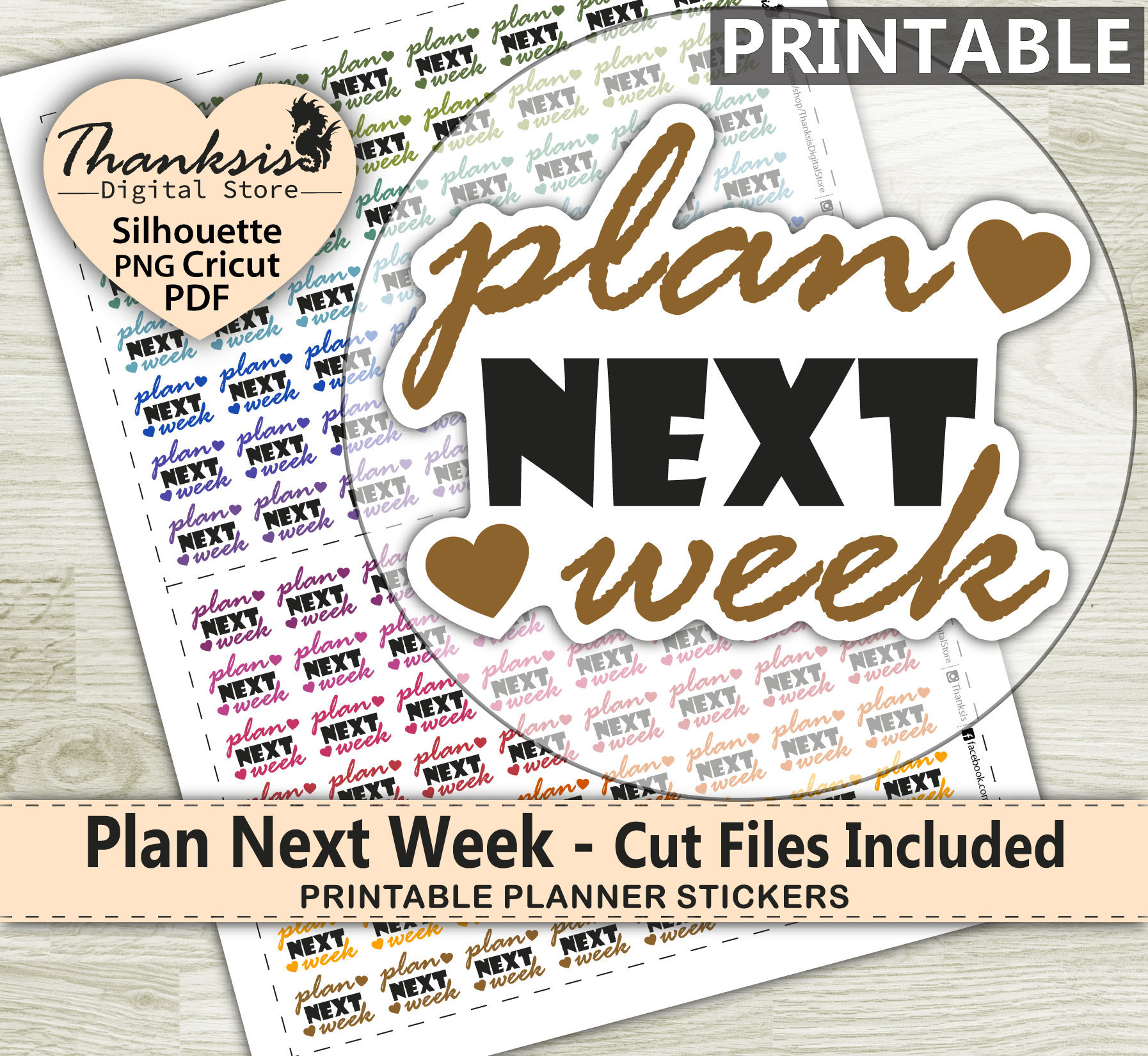 Plan Next Week Printable Planner Stickers Erin Condren - Etsy