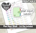 Doodle Plan Next Week Printable Planner Stickers, Erin Condren Planner Stickers, Doodle Printable Stickers - Cut Files product logo