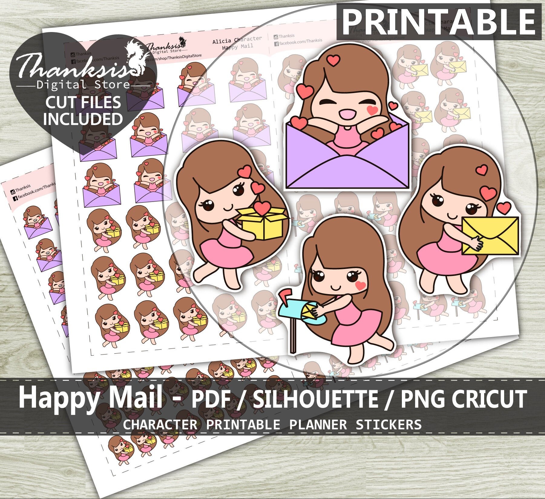 Happy Mail Packages Bujo Deco Planner Stickers – Paper Kay