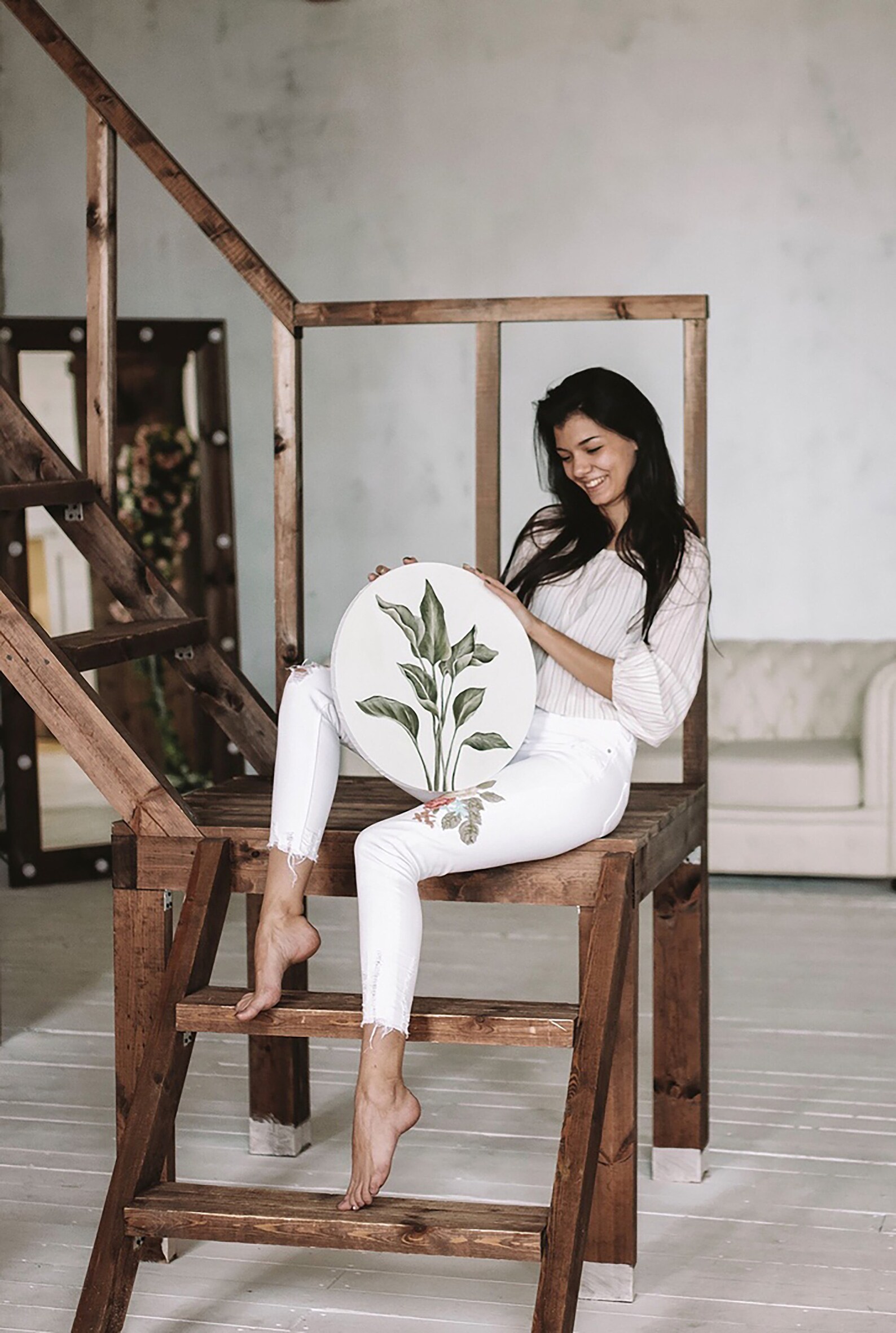 Malerei im tropischen Stil im Innenraum | Etsy