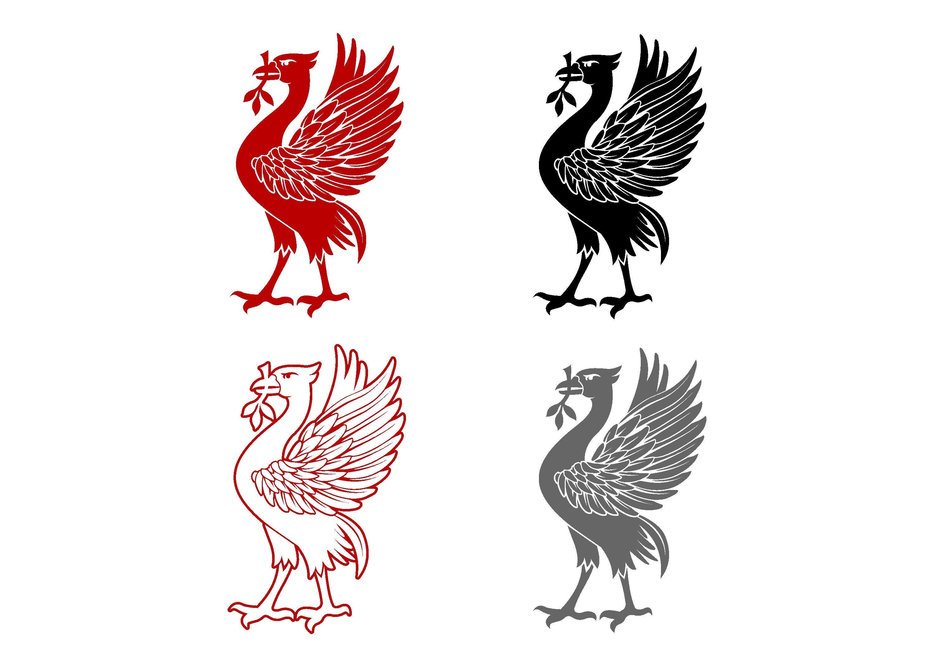 Liverpool Liver bird Vector eps Vinyl Cut Tattoo | Etsy