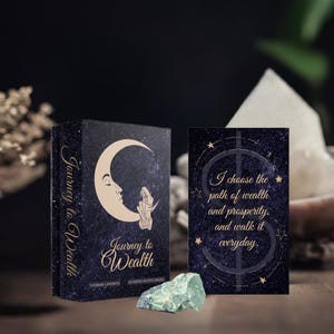 Oracle Deck, Journey to Wealth Cards, 54 Money Mantras to Manifest Abundance