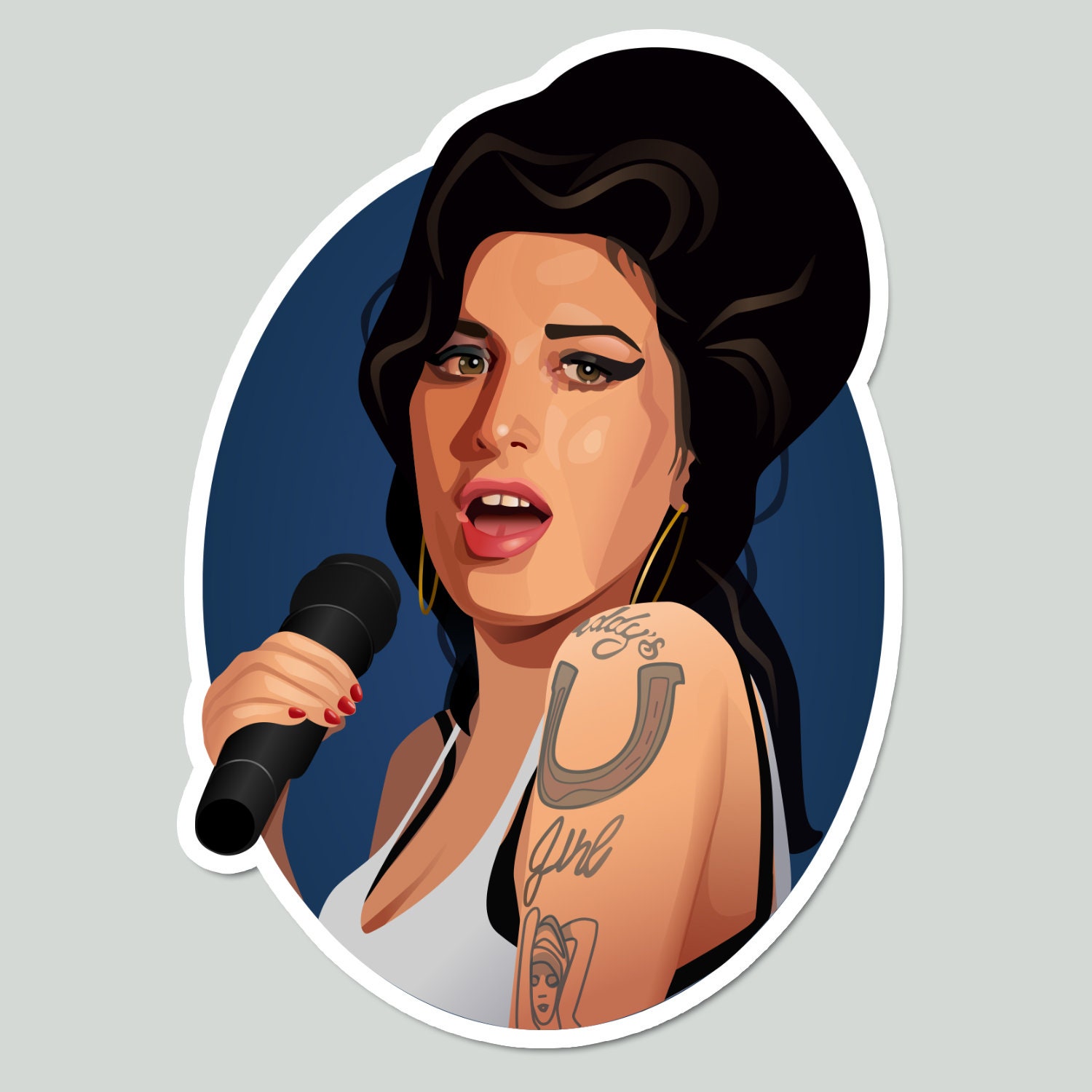 エイミー・ワインハウス Amy Winehouse 特大 ポスター 150x100cm
