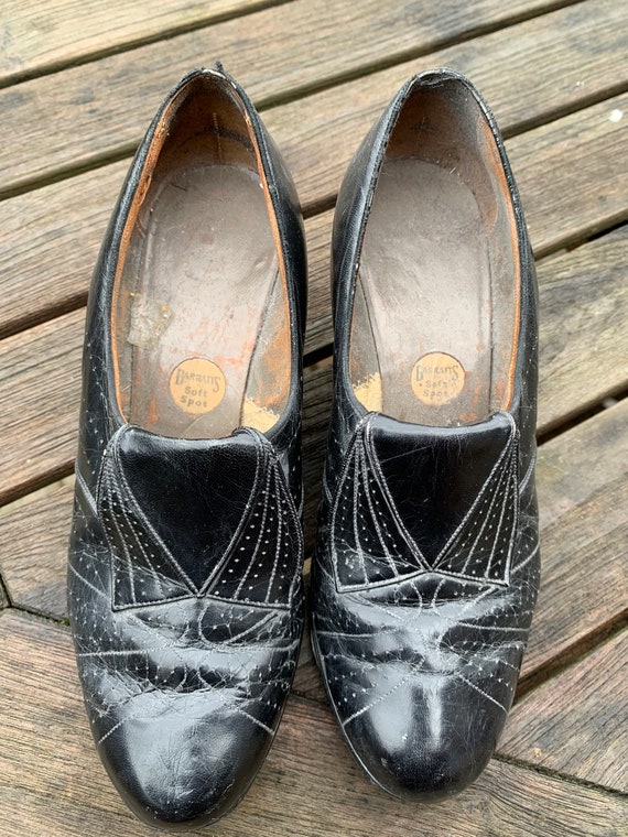 1940's original shoes black size 35