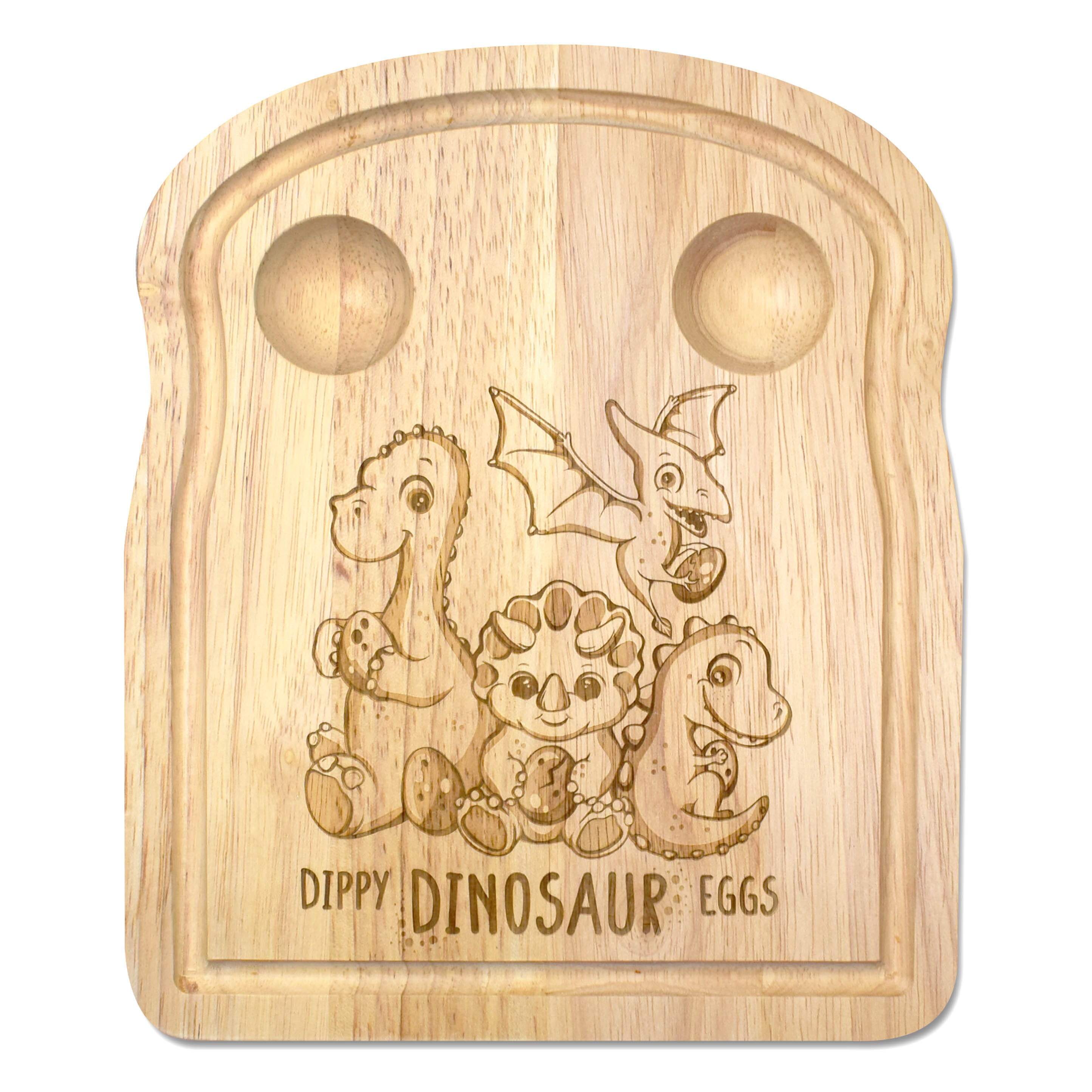 Dino Box 'dippy Dinosaur Eggs' Wooden Breakfast Board - Etsy UK