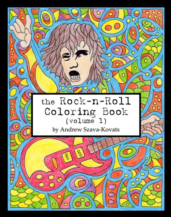 Download The Rock N Roll Coloring Book Etsy