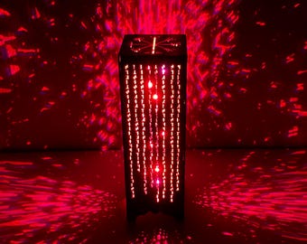 Viking Runes Wooden Lamp Nordic Mythology Night Light Bluetooth RGB Decor Lighting