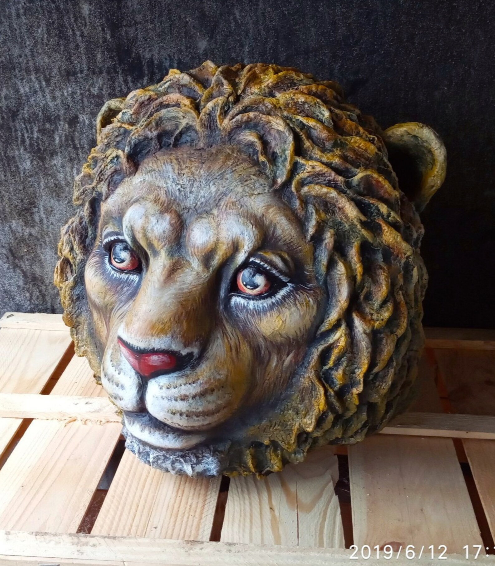Animal head Lion head Papier mache Home decor Papier mache Etsy