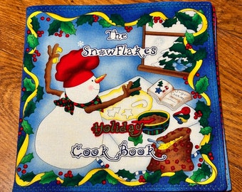 The Snowflakes Cookbook Fabric Book, Christmas Cooking Kids Book