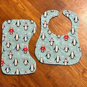Penguins Bib - Etsy