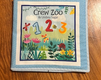 Crew Zoo Fabric Baby Book: Counting Animals Soft Book