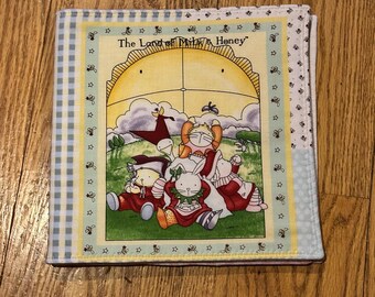 The Land of Milk and Honey Cloth soft Book,  Baby story soft book, fabric book, short storied baby soft book, baby fabric book
