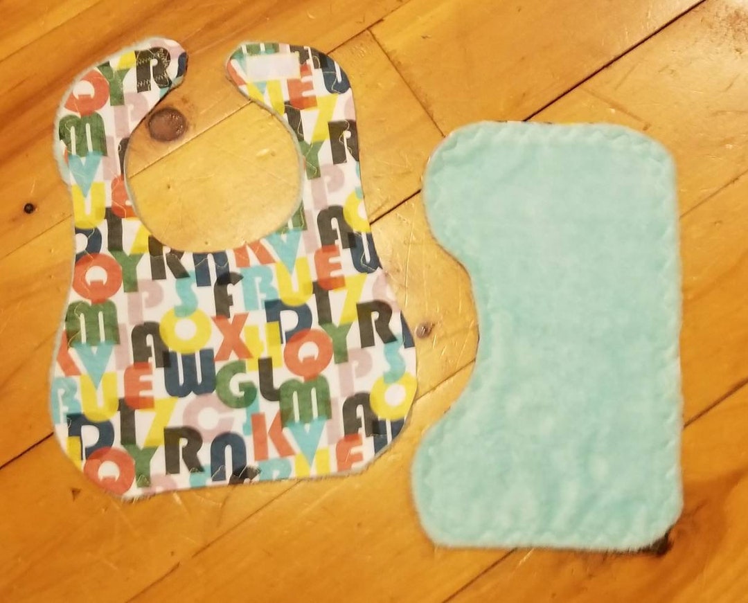 Alphabet Bib, Alphabet Baby Bib, Letters Bib, Letter Baby Bib, ABC Baby