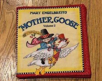 Mary Engelbreit's Mother Goose Cloth Book: Volume 2, Baby Nursery Rhymes book, personalized fabric book, rhyming soft book