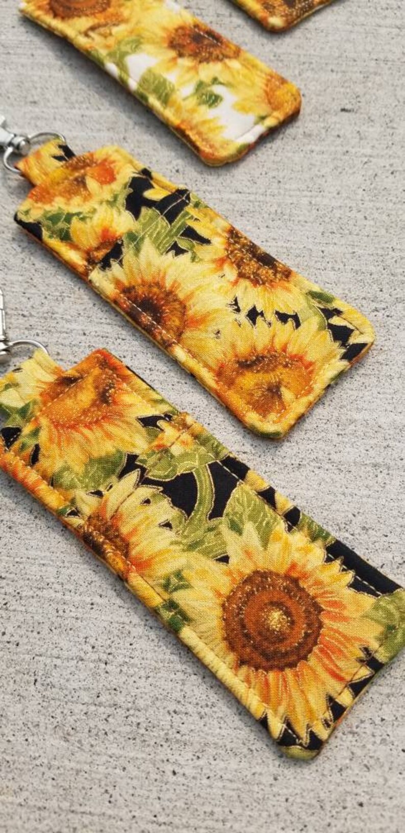 Sunflower Keychain Sunflower Roller Bottle Holder Sunflower Etsy
