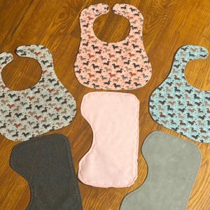 Dachshund bib and burp cloth, dachshunds dog bib, dog baby bib, dachshund burp cloth, doxie bib, dachshund toddler bib, toddler bib, dog bib