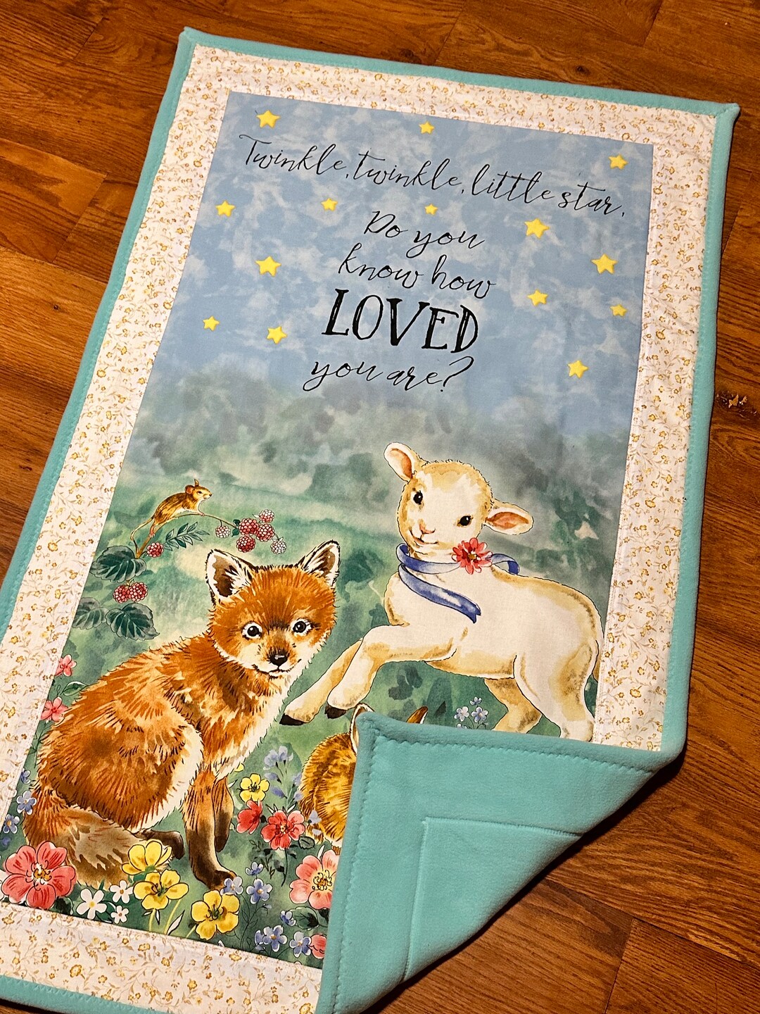 Twinkle Little Star Do You Know How Loved You Are Baby Blanket, Gender Neutral Baby Blabket