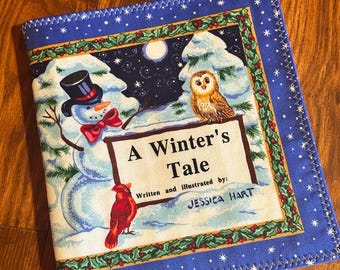 A Winter’s Tale cloth soft book: woodland Christmas fabric book, baby soft book