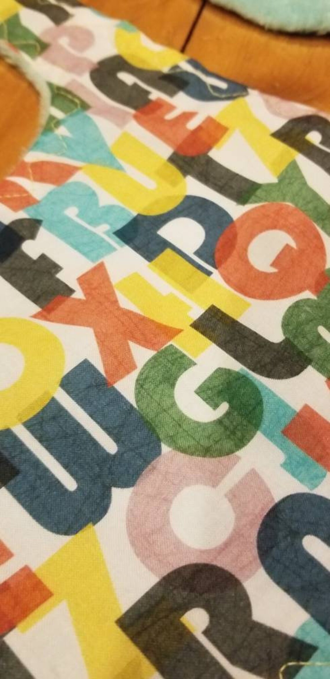 Alphabet Bib Alphabet Baby Bib Letters Bib Letter Baby Bib Etsy