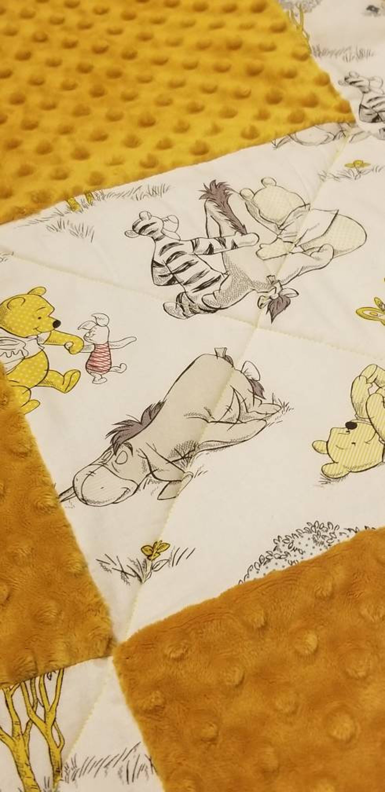 Classic winnie the pooh baby blanket winnie blanket piglet Etsy