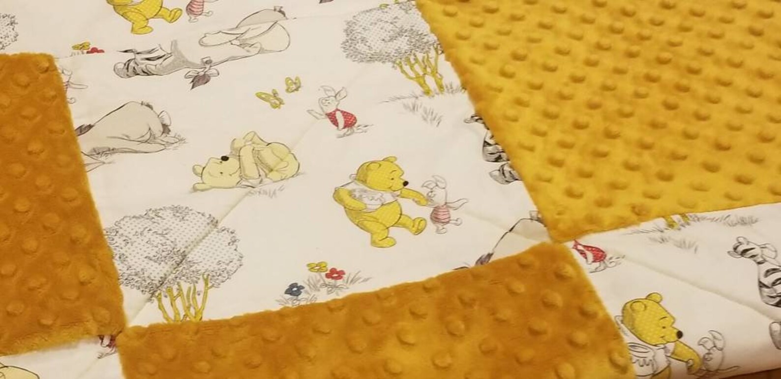 Classic winnie the pooh baby blanket winnie blanket piglet Etsy