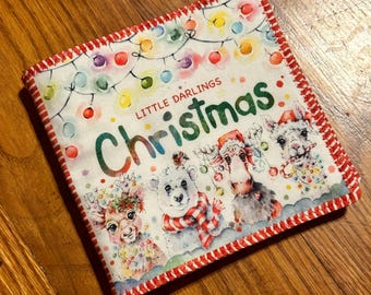 Little Darlings Christmas Fabric Baby Book, Holiday Kids Book
