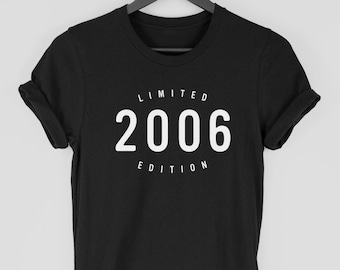 18. Geburtstag T-Shirt für Männer, 2006 T-Shirt, 18. Geburtstag Geschenk für Ihn, Limitierte Auflage 2006 Top für Männer, von Mr Porkys ™