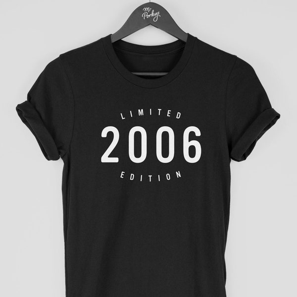 18. Geburtstag T-Shirt für Männer, 2006 T-Shirt, 18. Geburtstag Geschenk für Ihn, Limitierte Auflage 2006 Top für Männer, von Mr Porkys ™