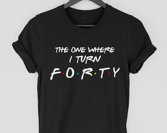 40th Birthday Gift for Her, 1984 T-shirt, Friends Birthday Tshirt for Women, By Mr Porkys™