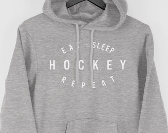 Hockey Hoodie, Hockey Player Gift, Eat Sleep Hockey Hoodie