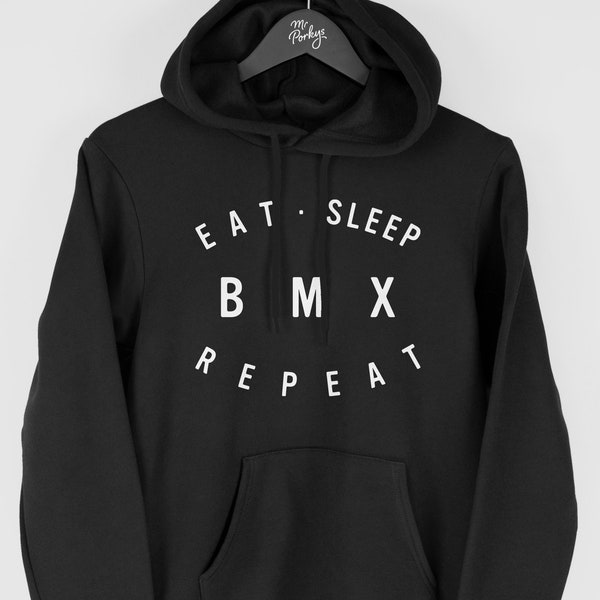 BMX Hoodie, BMX Geschenk, Eat Sleep BMX Hoodie,