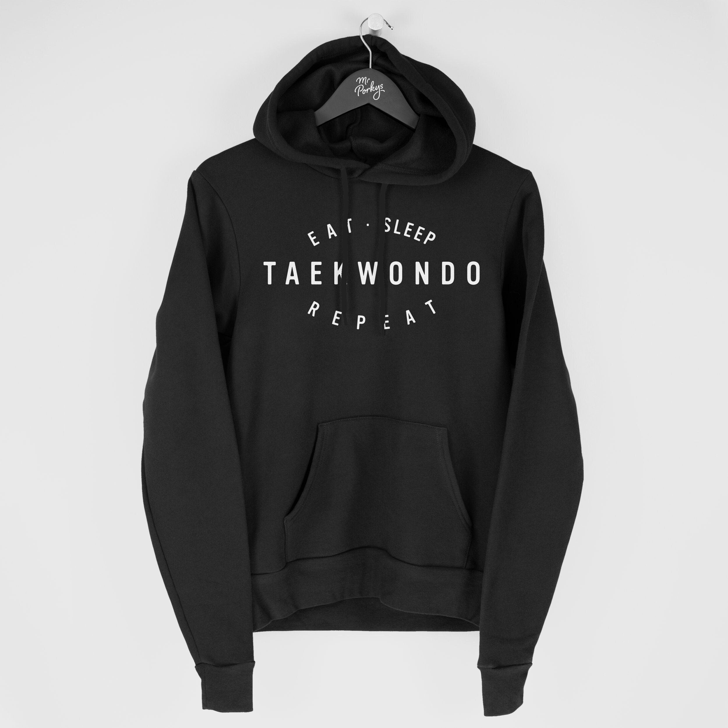 Taekwondo Hoodie, Gift, Eat Sleep