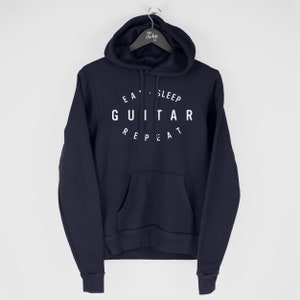 Guitar Hoodie, Guitar Player Gift, Eat Sleep Guitar Hoodie image 10