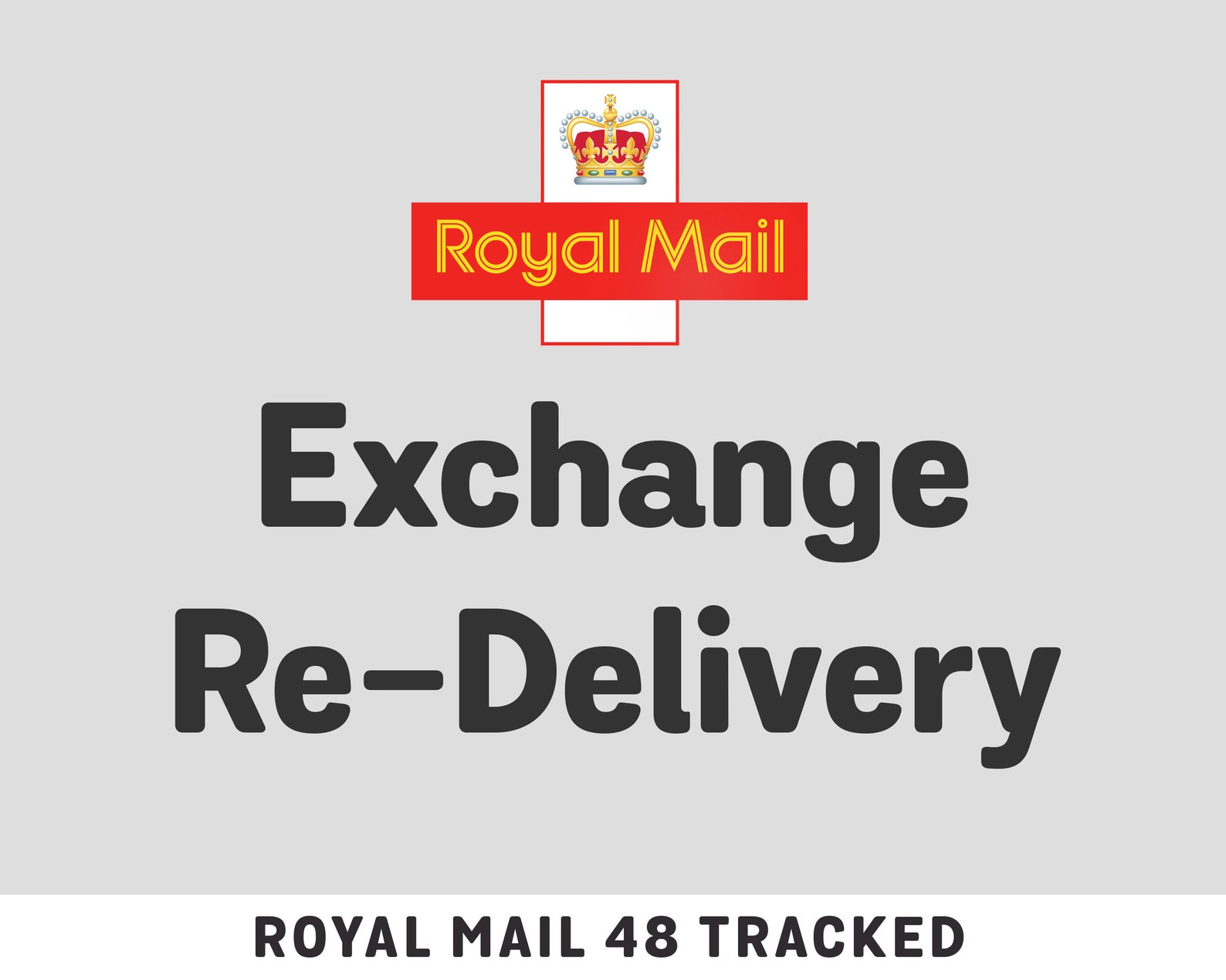 Royal Mail 48 Tracked Exchange Redelivery Etsy