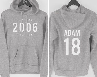 18th Birthday Hoodie for Men, 2006 Hoodie, 18th Birthday Gift for Him, Limited Edition 2006 Hoody for Men