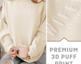 Wifey Sweatshirt, Wedding Sweatshirt, Hubby Sweater, Bride Gifts, Honeymoon Top, Engagement Gift, New Mrs Jumper, Newlywed gift by Mr Porkys