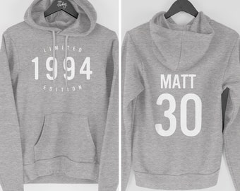 30th Birthday Hoodie for Men, 1994 Hoodie, 30th Birthday Gift for Him, Limited Edition 1994 Hoody for Men