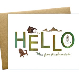 Hello from the Adirondacks Card