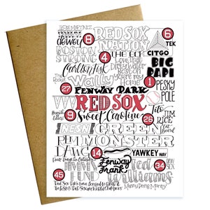 Red Sox Typ Mashup Karte