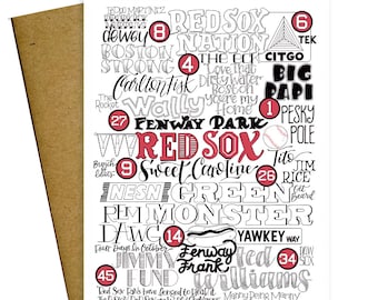 Tarjeta Mashup tipo Red Sox