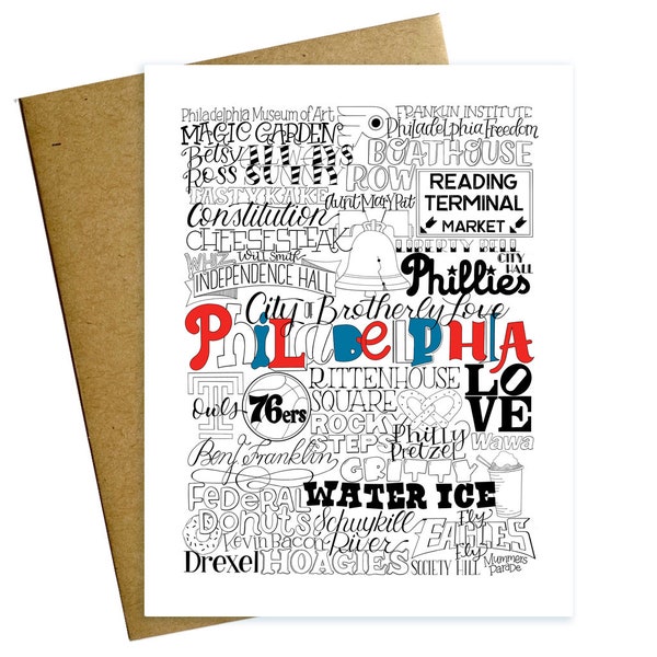 Philadelphia Type Mashup Card