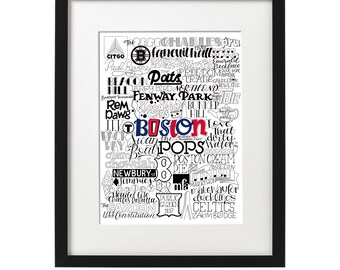 Mashup tipo Boston Lámina artística