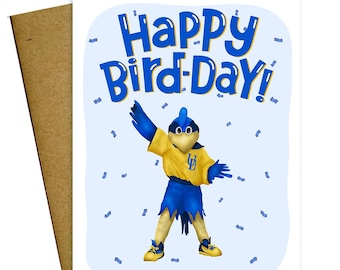 Happy Bird Day University of Delaware Birthday Card