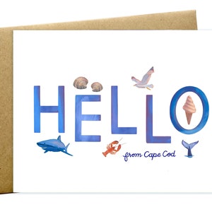 Carte Bonjour de Cape Cod