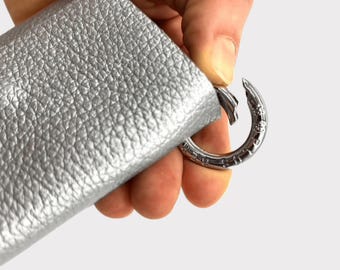 PREMIUM leather mini wallet, wallet ladies, card case, MINI wallet, slim wallet with coin pocket, small leather wallet