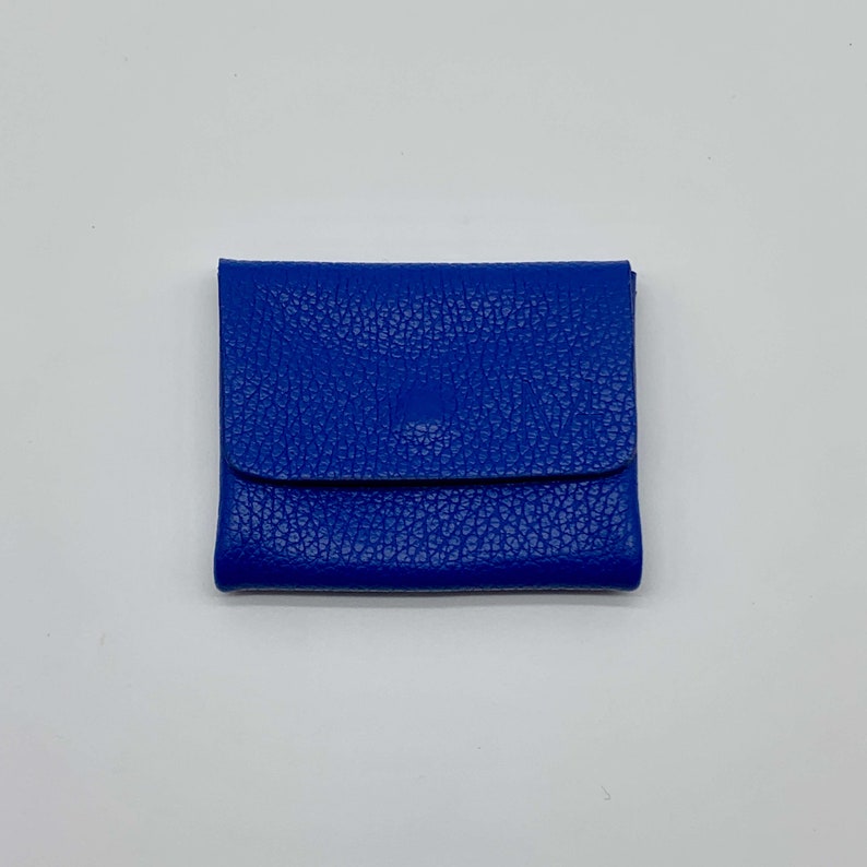 Mini Wallet genuine leather, kleines Leder Portemonnaie, Echt Leder Geldbörse, roter Ledergeldbeutel unisex, Karten und Münz Geldbeutel, premium Leather wallet blue, genuine leather wallet