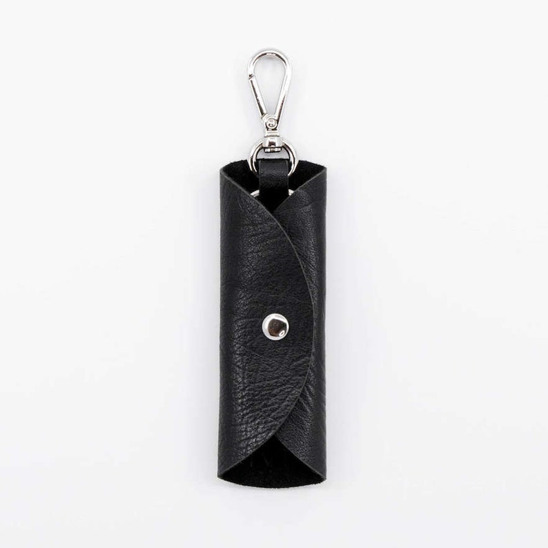 keychain genuine leather, key case, key cover, leather case, protective cover for your keys image 2