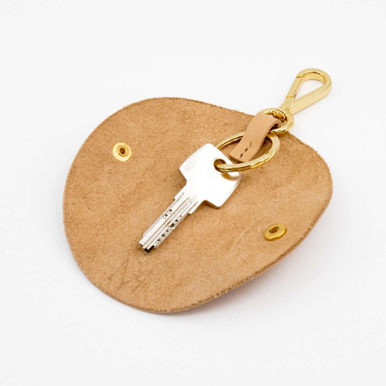 keychain genuine leather, key case, key cover, leather case, protective cover for your keys image 9